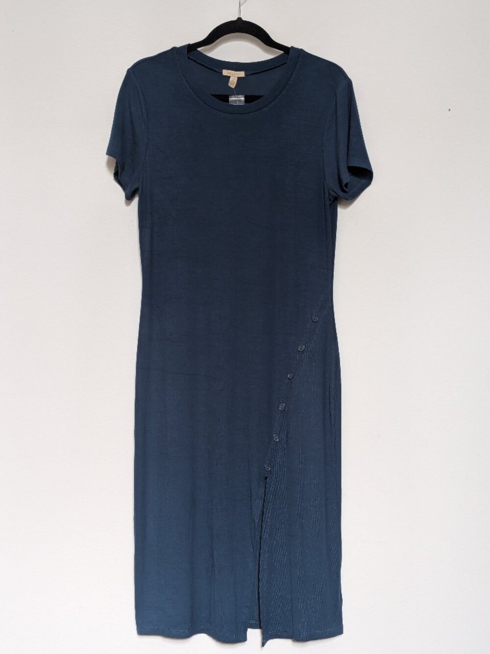 NWT Anthropologie Bordeaux Short Sleeve Button Midi Dress